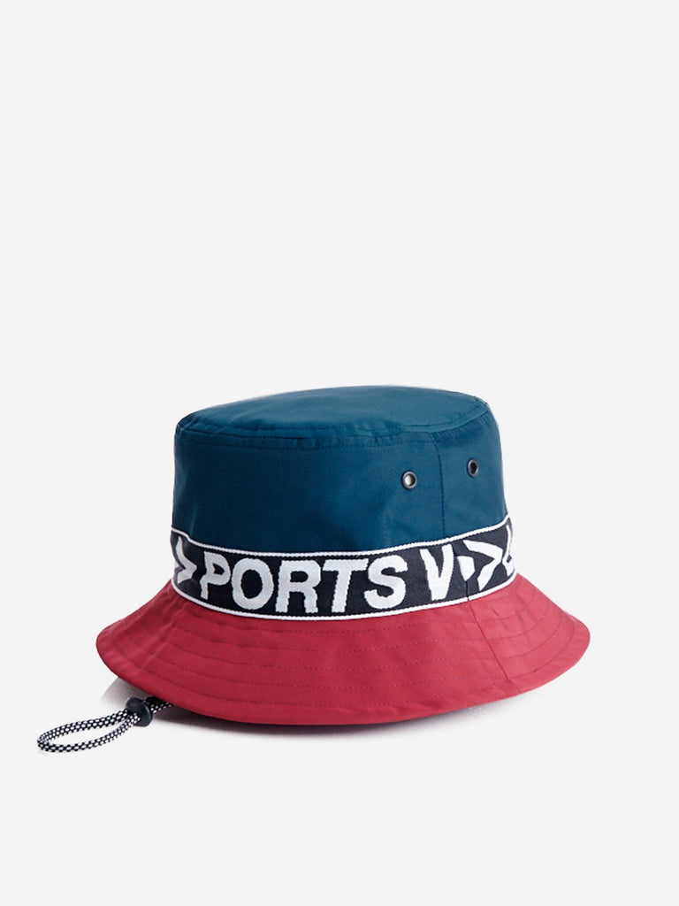LOVE ONLY slogan colourblock hat - Navy - Accessories - PortsV
