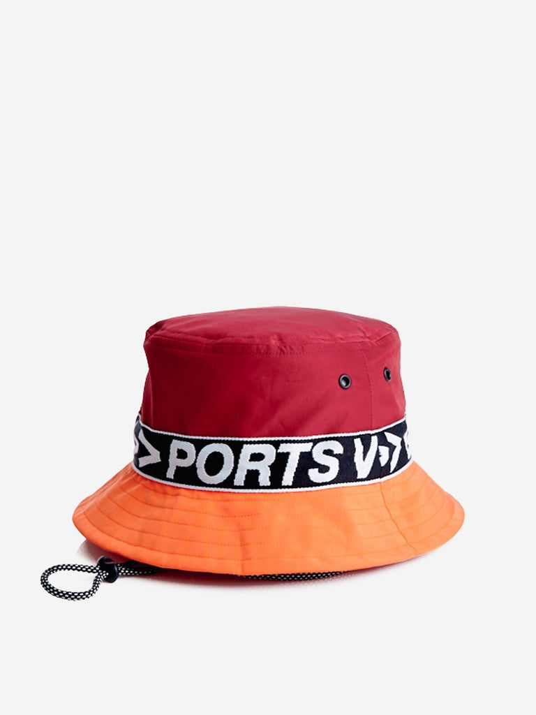 LOVE ONLY slogan colourblock hat - Red - Accessories - PortsV