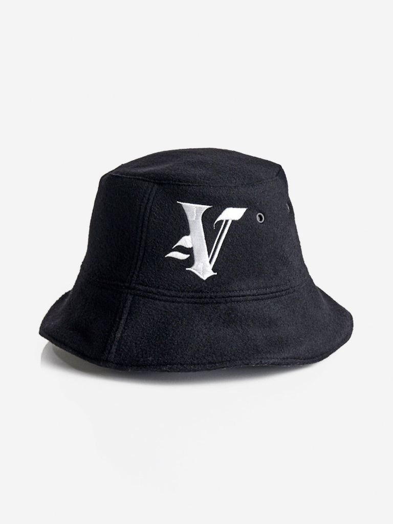 Gothic V calligraphy logo wool hat - Accessories - PortsV